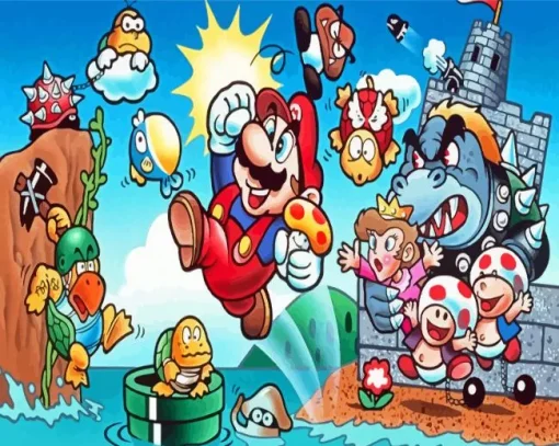Super Mario Bros 3 Diamond Painting
