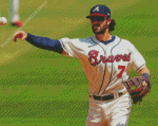 Dansby Swanson Diamond Painting