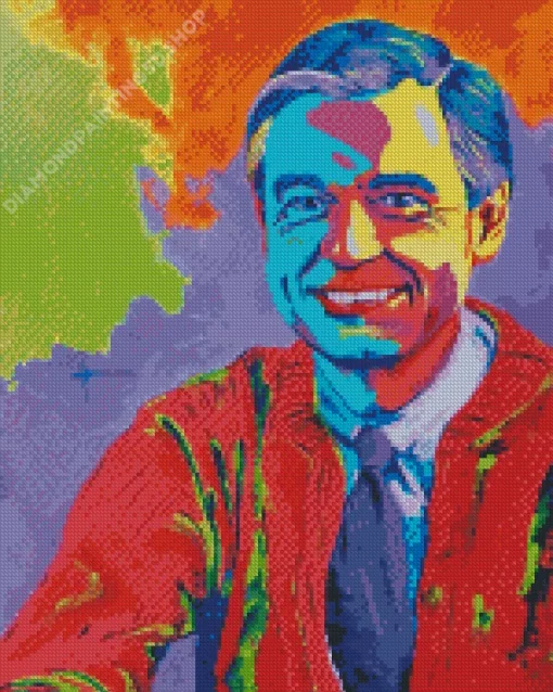 Colorful Fred Rogers Diamond Painting