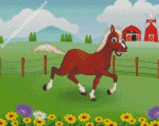 Farm Cartoon Diamond Painting