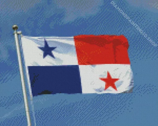 Panama Flag Diamond Painting