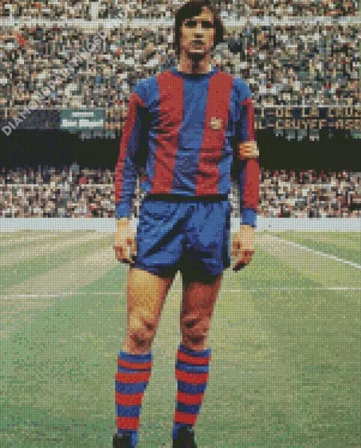 Johan Cruyff Barca Diamond Painting