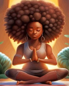 Meditating Art Diamond Painting