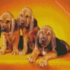 Bloodhound Puppies Diamond Painting