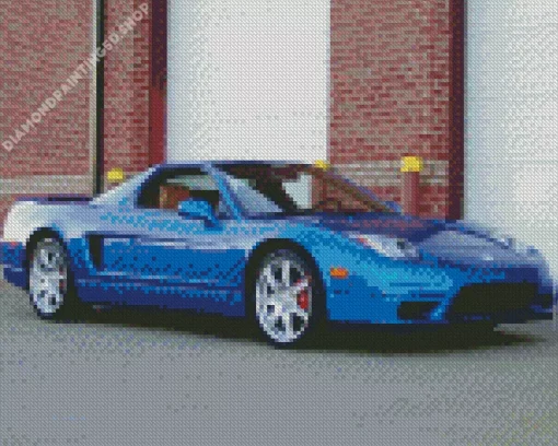 Blue Acura Nsx Diamond Painting