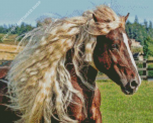Brown Horse Diamond Painting