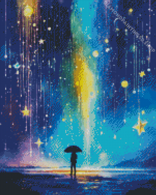 Abstract Galaxy Diamond Painting