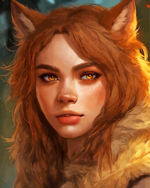 Female Werewolf Diamond Painting