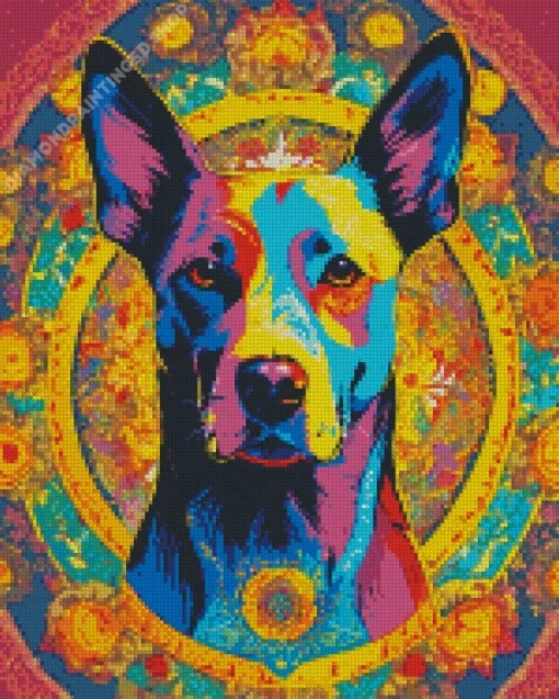 Dog Mandala Diamond Painting