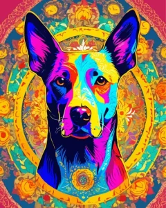 Dog Mandala Diamond Painting