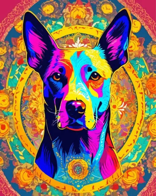 Dog Mandala Diamond Painting