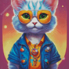 Baby Blue Cat Diamond Painting