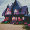 Black House Diamond Painting
