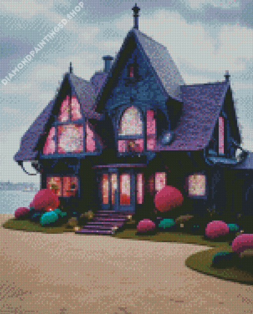 Black House Diamond Painting