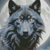Black Wolf Art Diamond Painting