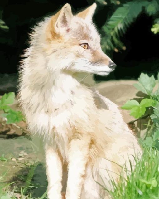 Blond Fox Diamond Painting