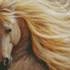Blond Hair Horse Diamond Painting