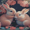 Blonde Bunnies Diamond Painting