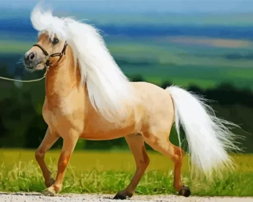 Blonde Pony Diamond Painting