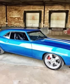Blue 69 Camaro Ss Diamond Painting