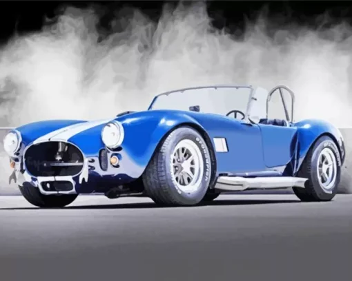 Blue Ac Cobra Diamond Painting