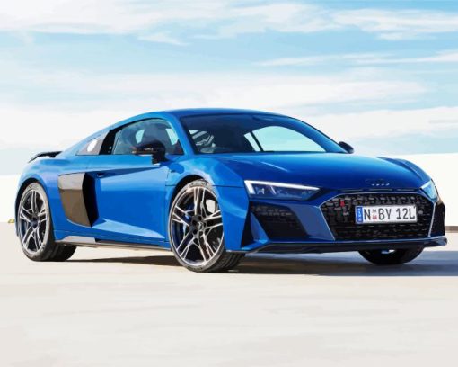 Blue Audi I8 Diamond Painting