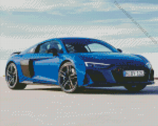 Blue Audi I8 Diamond Painting