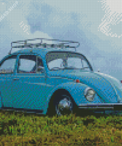 Blue Beetle Diamond Painting