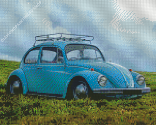 Blue Beetle Diamond Painting