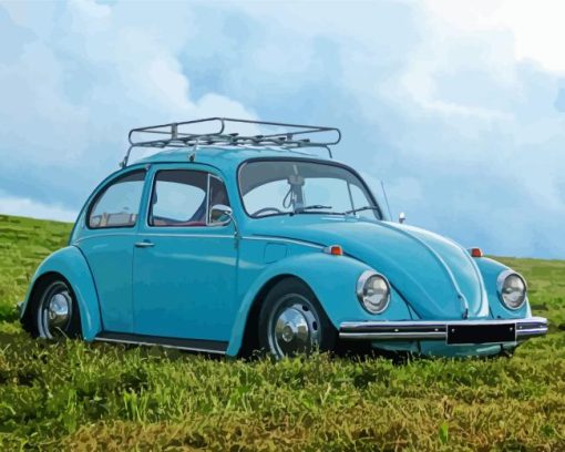 Blue Beetle Diamond Painting