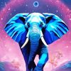 Blue Elephant Diamond Painting