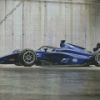 Blue F2 Car Diamond Painting