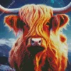 Fluffy Cow Diamond Painting