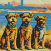 Brown Schnauzers Diamond Painting
