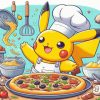 Excited Chef Pikachu Diamond Painting