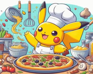 Excited Chef Pikachu Diamond Painting