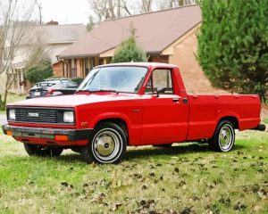 Red Mazda B2200 Diamond Painting