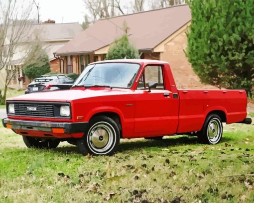 Red Mazda B2200 Diamond Painting
