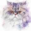 Splatter Persian Cat Diamond Painting