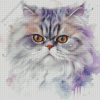 Splatter Persian Cat Diamond Painting
