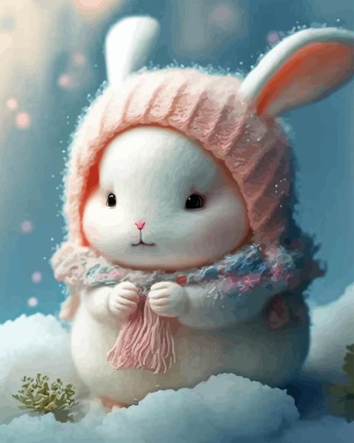 Adorable Bunny Diamond Painting