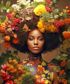 African Black Woman Diamond Painting