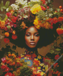 African Black Woman Diamond Painting