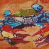 Blue Crab Art Diamond Painting