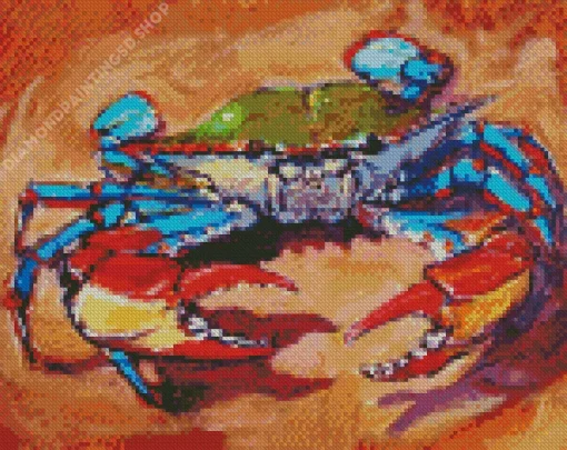 Blue Crab Art Diamond Painting