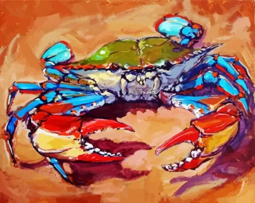 Blue Crab Art Diamond Painting