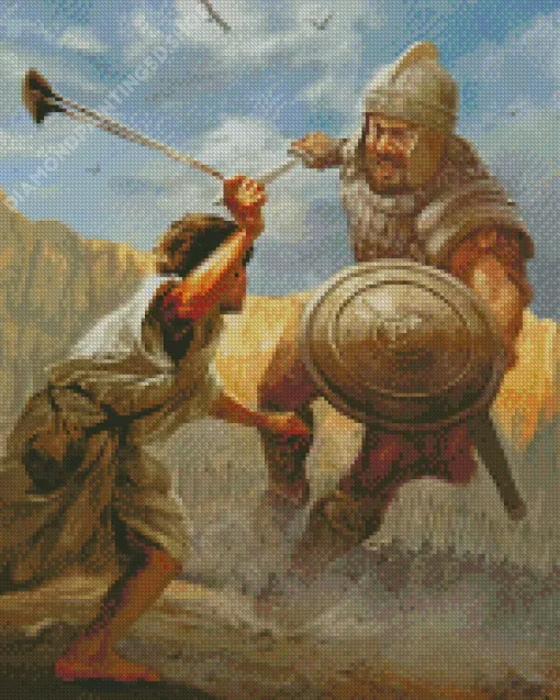 David And Goliath Diamond Painting