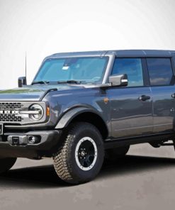 Grey Ford Bronco Diamond Painting