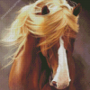 Horse With Hair Diamond Painting
