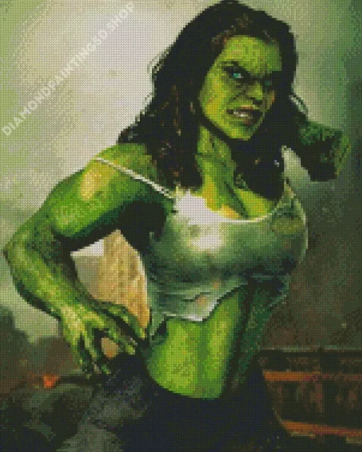 She Hulk Look Diamond Painting